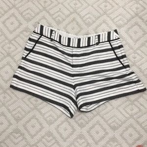Black and white shorts